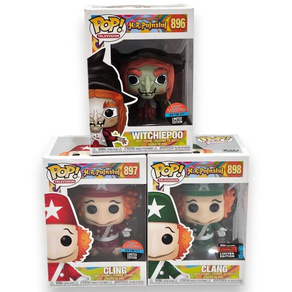 3 Pc Lot - Witchiepoo Cling Clang 896 897 898 - H.R. Pufnstuf Funko Figures 2019